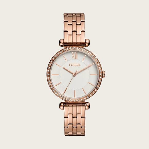 Fossil BQ3497 Tillie Three-Hand Rose Gold-Tone Stainless Steel Watch - Picture 3 of 5